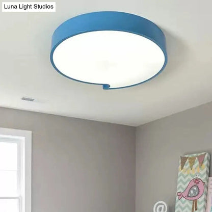 DecorBites™ DecorBites™ Simple Style Round Flush Mount Ceiling Light for Living Room - Acrylic and Metal Construction
