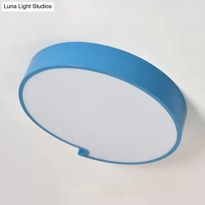 DecorBites™ DecorBites™ Simple Style Round Flush Mount Ceiling Light for Living Room - Acrylic and Metal Construction