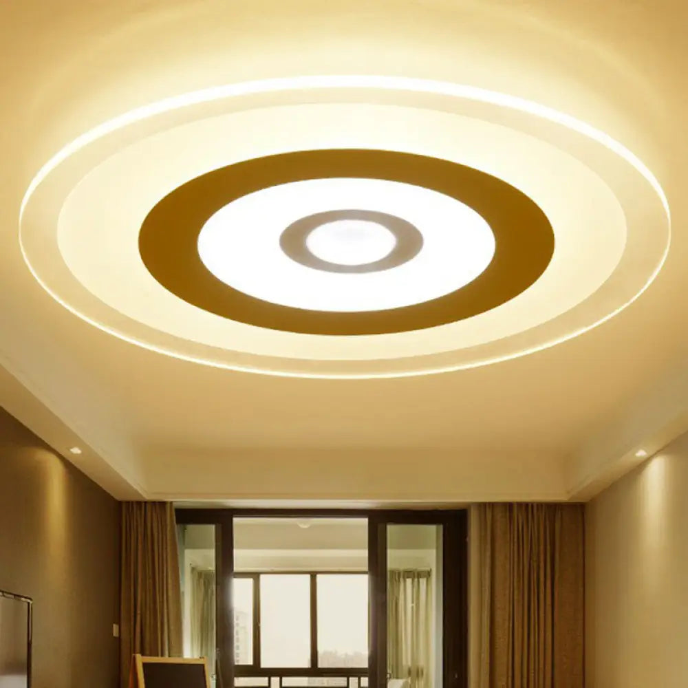 DecorBites™ DecorBites™ Simplicity Acrylic White LED Flush Mount Ceiling Light - Extra-Thin Round Design, Easy to Install