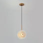 Simplicity Brass Plated Crystal Glass LED Pendant Light for Diners