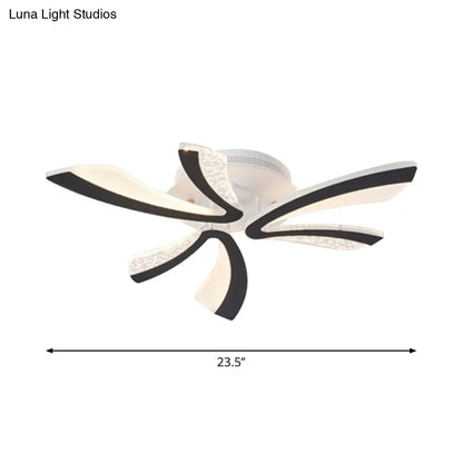 DecorBites™ DecorBites™ Simplicity Dandelion LED Ceiling Light, Black Acrylic, 3/5 Lights, Warm/White Glow for Living Room