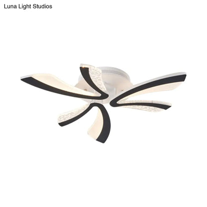 DecorBites™ DecorBites™ Simplicity Dandelion LED Ceiling Light, Black Acrylic, 3/5 Lights, Warm/White Glow for Living Room