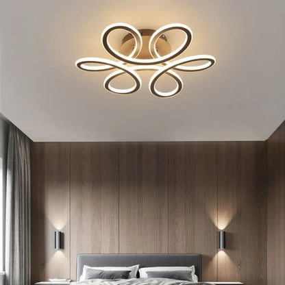 DecorBites™ DecorBites™ Simplicity Floral LED Ceiling Flush Light Fixture for your Bedroom