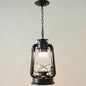 Simplicity Lantern Hanging Light - Metallic Kerosene Lighting for Restaurants - 1 Bulb