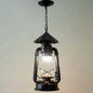 Simplicity Lantern Hanging Light - Metallic Kerosene Lighting for Restaurants - 1 Bulb