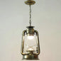 Simplicity Lantern Hanging Light - Metallic Kerosene Lighting for Restaurants - 1 Bulb