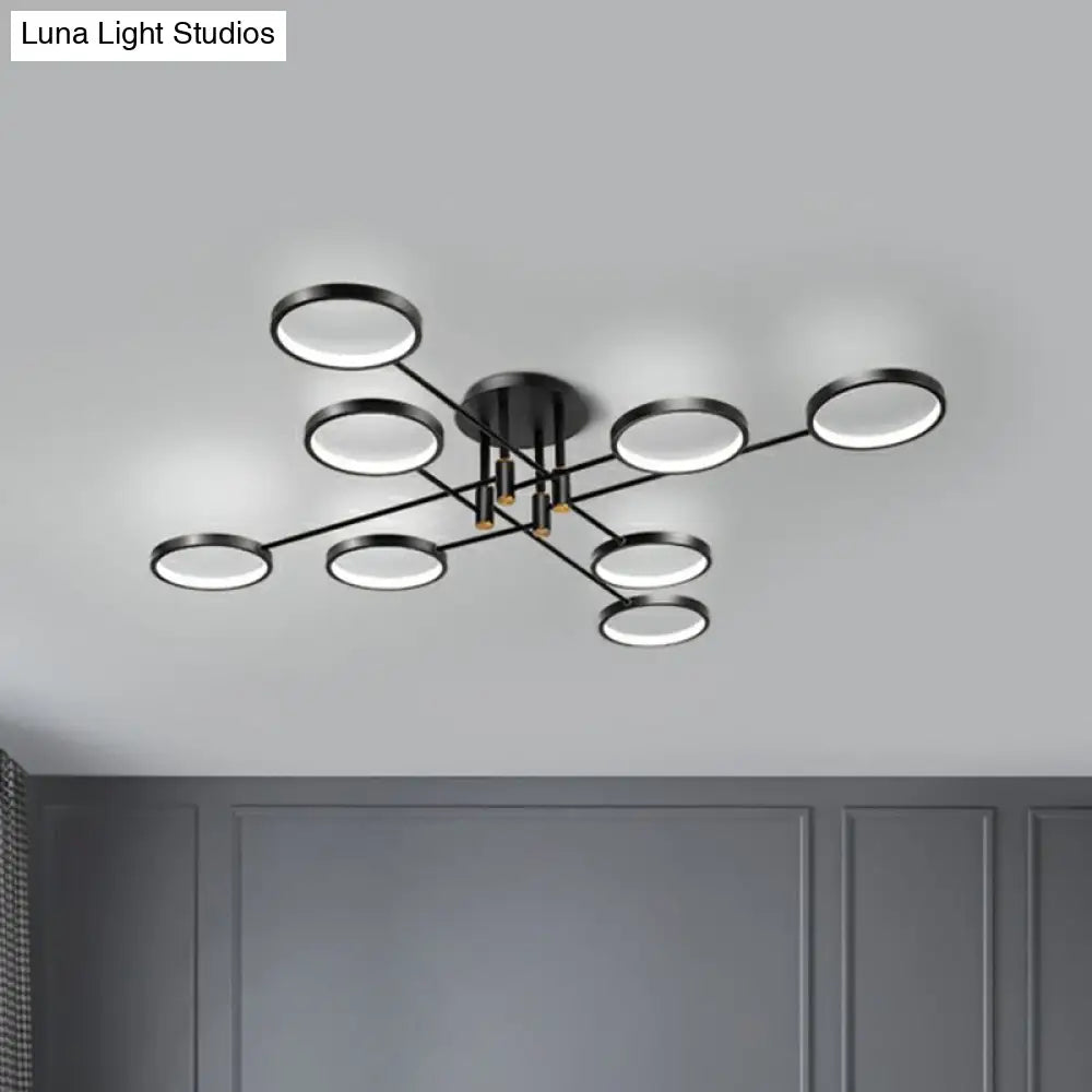 DecorBites™ DecorBites™ Simplicity LED Ceiling Lamp – Modern Living Room Light Fixture