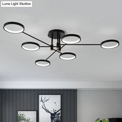 DecorBites™ DecorBites™ Simplicity LED Ceiling Lamp – Modern Living Room Light Fixture
