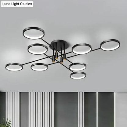 DecorBites™ DecorBites™ Simplicity LED Ceiling Lamp – Modern Living Room Light Fixture