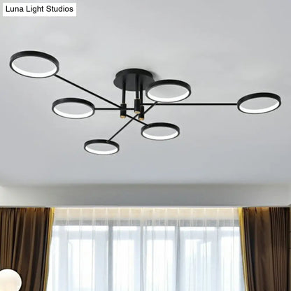 DecorBites™ DecorBites™ Simplicity LED Ceiling Lamp – Modern Living Room Light Fixture