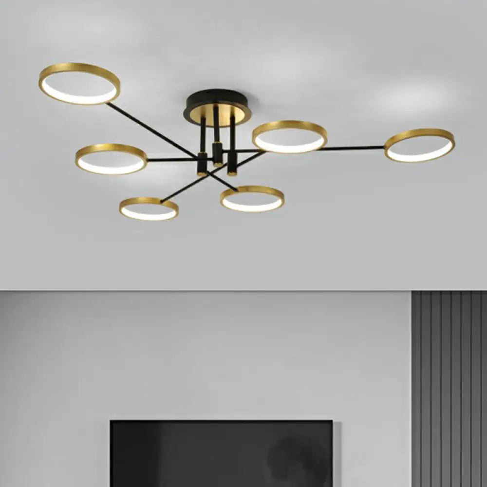 DecorBites™ DecorBites™ Simplicity LED Ceiling Lamp – Modern Living Room Light Fixture