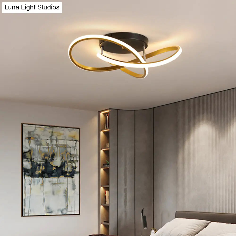 DecorBites™ DecorBites™ Simplicity LED Ceiling Lamp with Acrylic Strip Shade for Bedroom