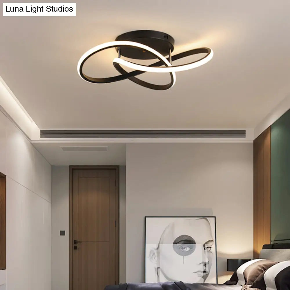 DecorBites™ DecorBites™ Simplicity LED Ceiling Lamp with Acrylic Strip Shade for Bedroom