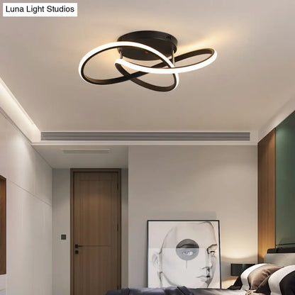 DecorBites™ DecorBites™ Simplicity LED Ceiling Lamp with Acrylic Strip Shade for Bedroom
