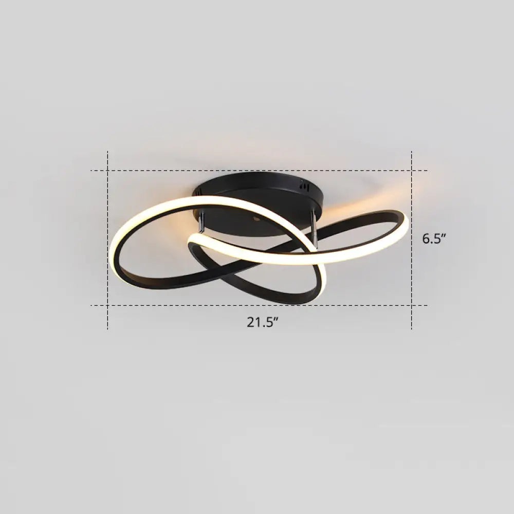 DecorBites™ DecorBites™ Simplicity LED Ceiling Lamp with Acrylic Strip Shade for Bedroom
