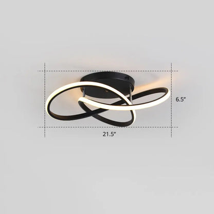DecorBites™ DecorBites™ Simplicity LED Ceiling Lamp with Acrylic Strip Shade for Bedroom