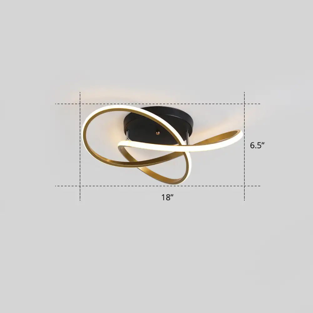 DecorBites™ DecorBites™ Simplicity LED Ceiling Lamp with Acrylic Strip Shade for Bedroom