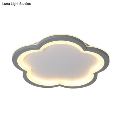 DecorBites™ DecorBites™ Simplicity LED Ceiling Light Fixture with Acrylic Diffuser- Flower Metal Flush Light in White/Warm Light, 10"/14.5"/19"/23.5" Wide