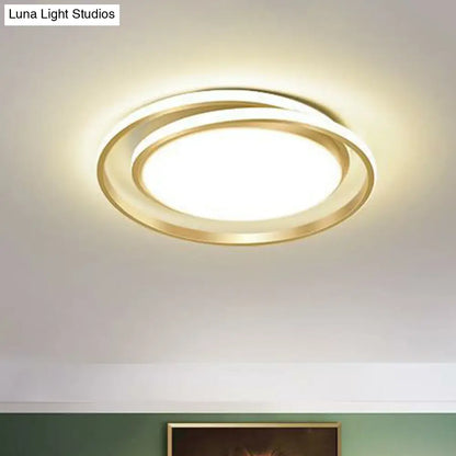 DecorBites™ DecorBites™ Simplicity LED Flush Mount Ceiling Light for Bedroom - Acrylic Round Design