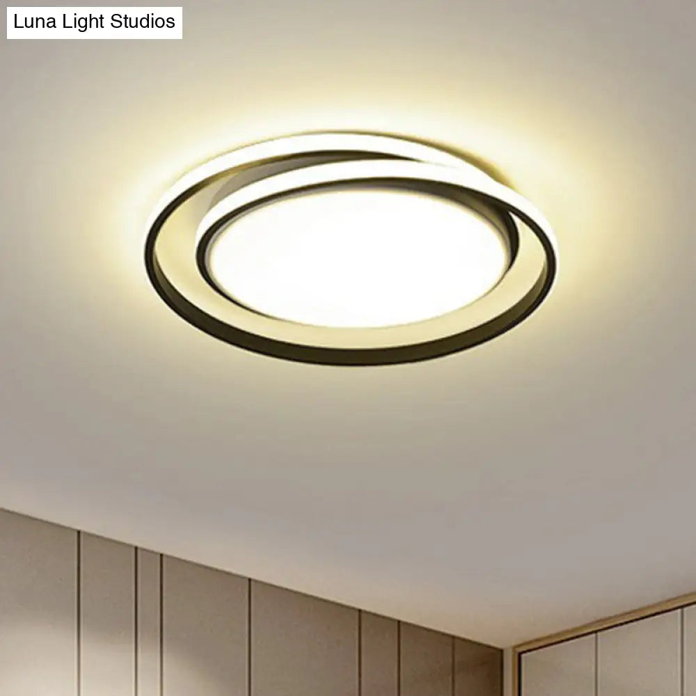 DecorBites™ DecorBites™ Simplicity LED Flush Mount Ceiling Light for Bedroom - Acrylic Round Design