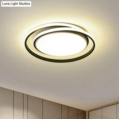 DecorBites™ DecorBites™ Simplicity LED Flush Mount Ceiling Light for Bedroom - Acrylic Round Design