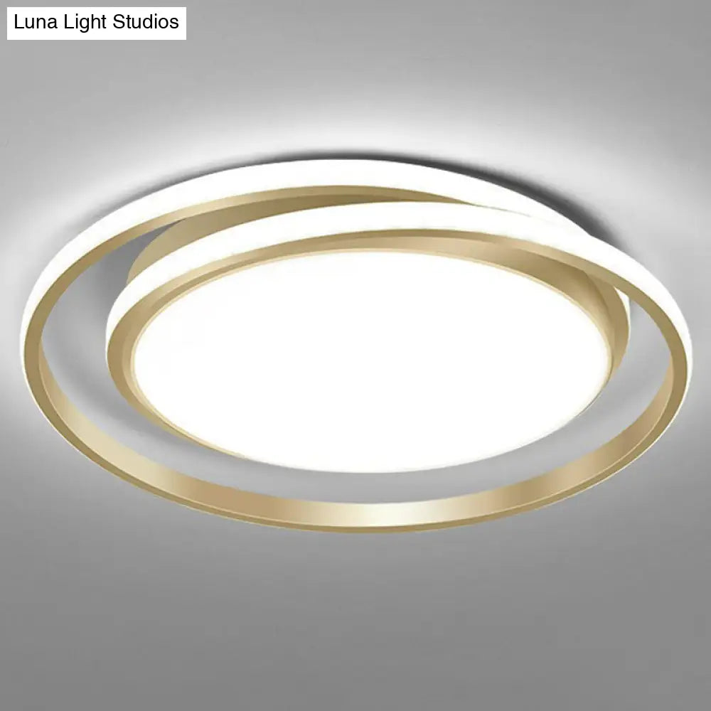 DecorBites™ DecorBites™ Simplicity LED Flush Mount Ceiling Light for Bedroom - Acrylic Round Design