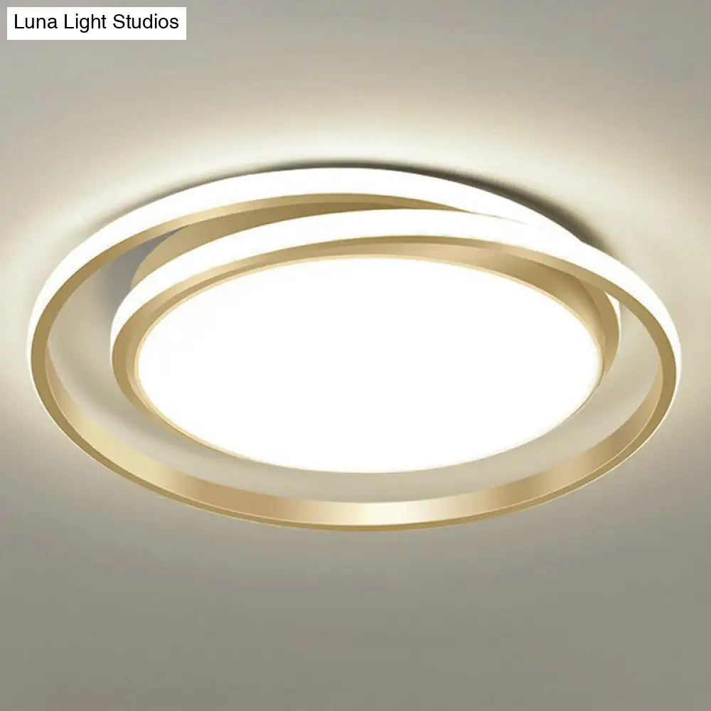 DecorBites™ DecorBites™ Simplicity LED Flush Mount Ceiling Light for Bedroom - Acrylic Round Design
