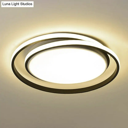 DecorBites™ DecorBites™ Simplicity LED Flush Mount Ceiling Light for Bedroom - Acrylic Round Design