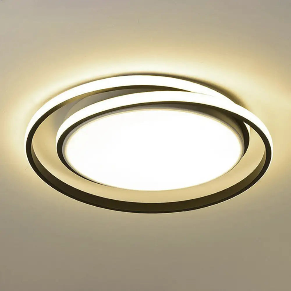 DecorBites™ DecorBites™ Simplicity LED Flush Mount Ceiling Light for Bedroom - Acrylic Round Design