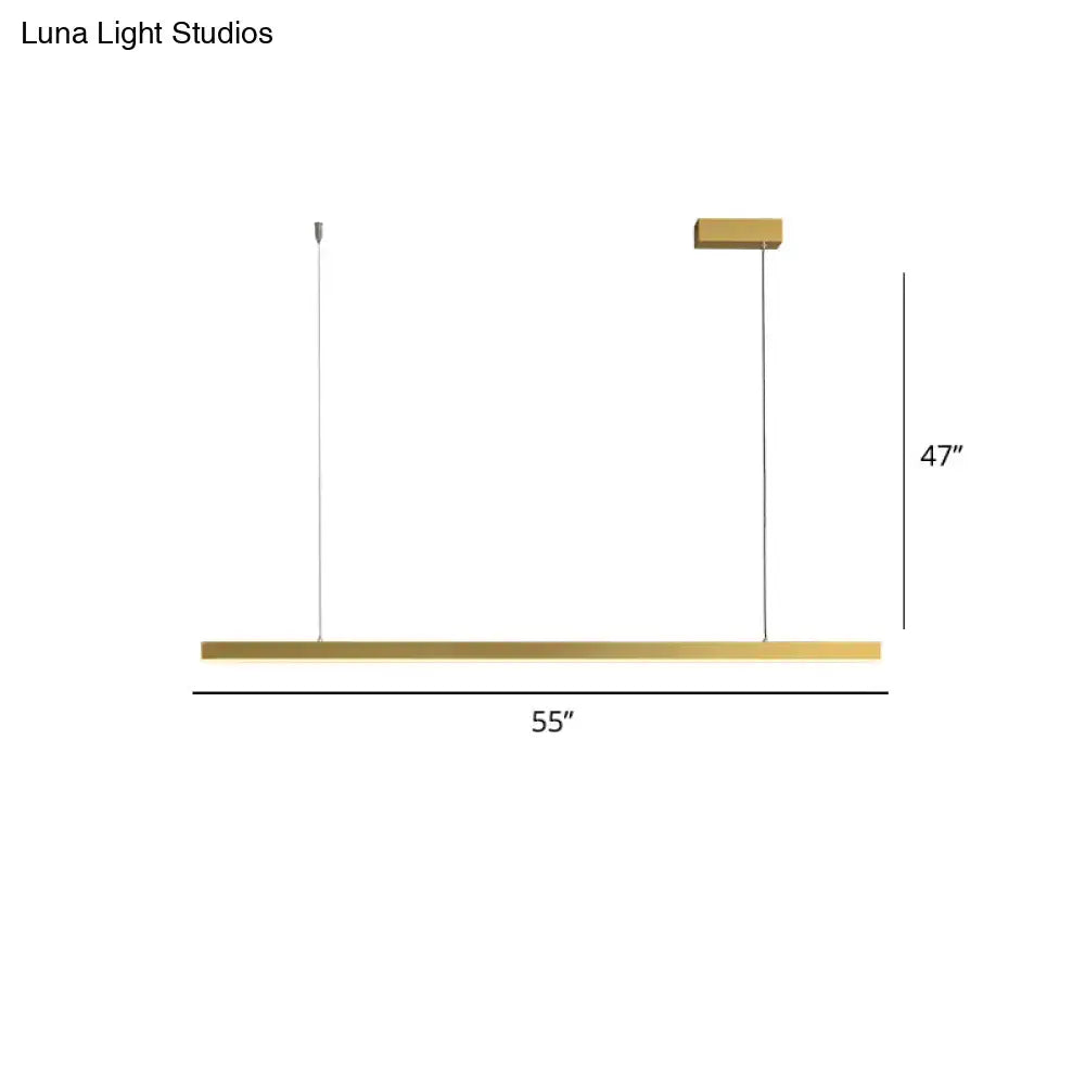 Decorbites simplicity led metal pendant lighting in gold finish with bulb included for dining room use