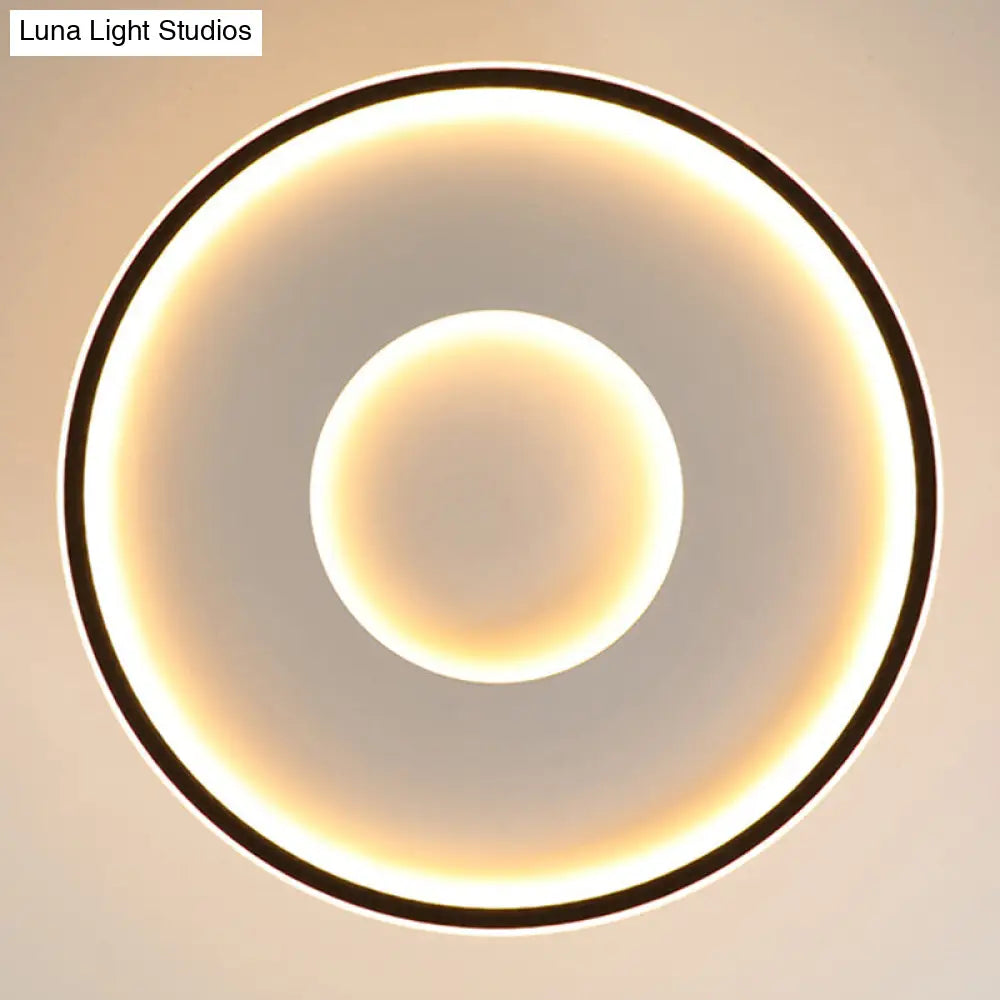 Lámpara de techo LED metálica DecorBites™ Simplicity | Luminaria de montaje semiempotrado tipo disco para dormitorios