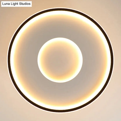 Lámpara de techo LED metálica DecorBites™ Simplicity | Luminaria de montaje semiempotrado tipo disco para dormitorios