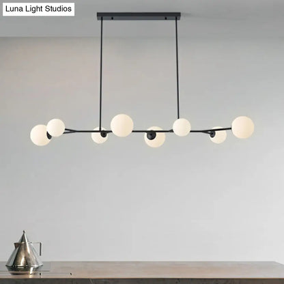 ديكوربايتس™ مصباح معلق من الزجاج الجزيئي بتصميم جزيرة أوبال سيمبليسيتي لغرف الطعام