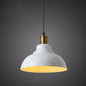 Simplicity Single-Bulb Iron Pot Cover Hanging Lamp - Stylish Restaurant Ceiling Lighting Fixture