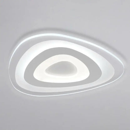 DecorBites™ DecorBites™ Simplicity Ultra-Thin LED Flush Mount Light in White for Living Room Ceiling