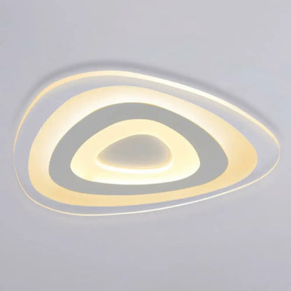 DecorBites™ DecorBites™ Simplicity Ultra-Thin LED Flush Mount Light in White for Living Room Ceiling