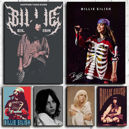 Singer B-Billies Canvas Art Print for Home Walls - Posters