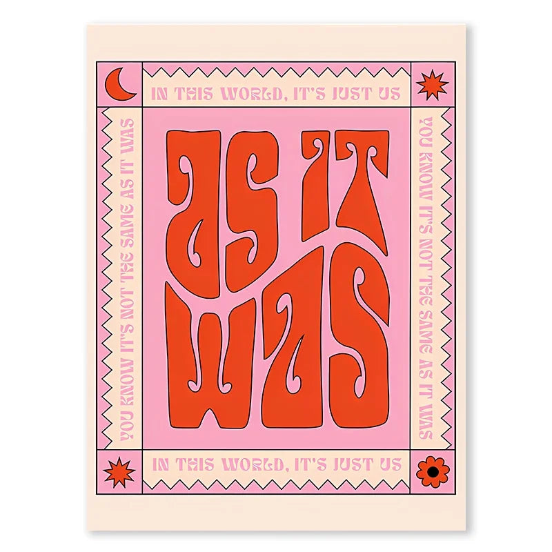 Singer Harris Styles Lyrics Art Poster - 8 / 50x70cm No Frame - Posters