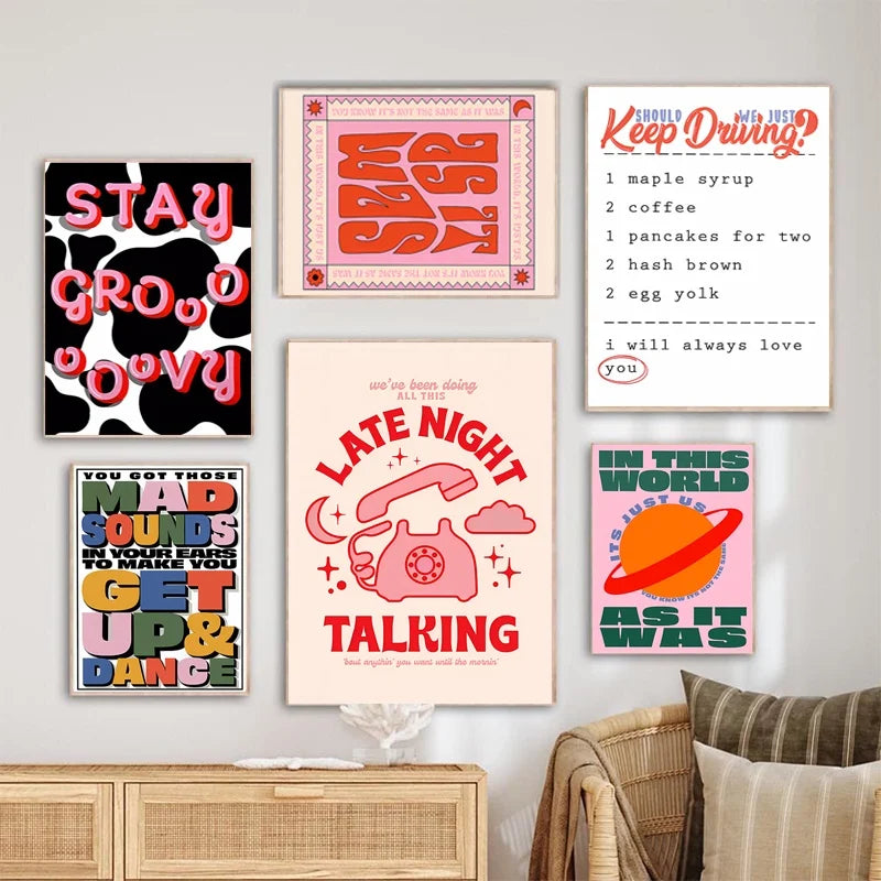 Singer Harris Styles Lyrics Art Poster - Posters