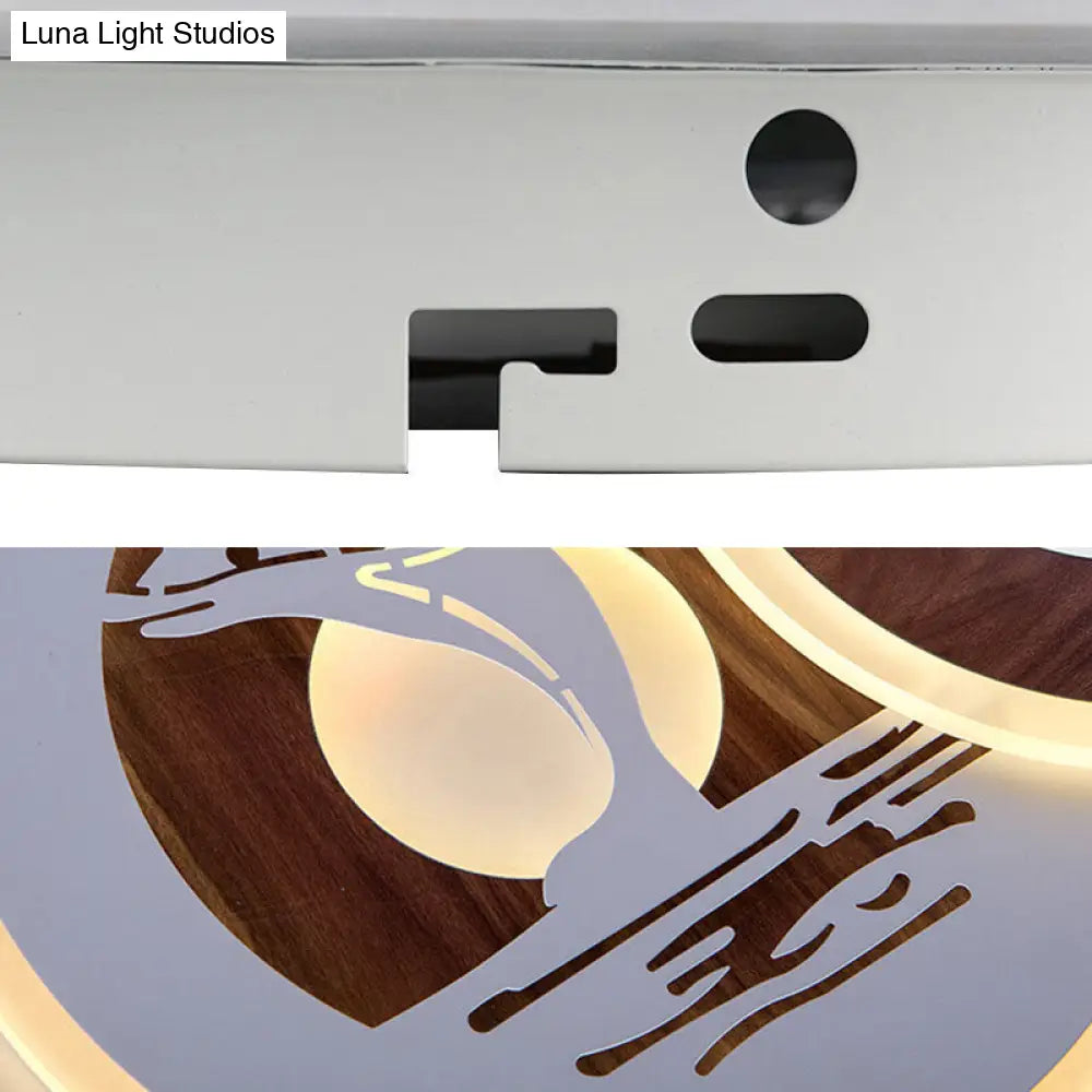 DecorBites™ DecorBites™ Sleek Acrylic LED Flush Mount Ceiling Light for Corridors, Contemporary White Design