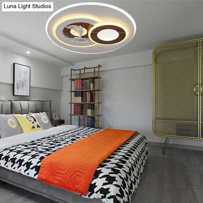 DecorBites™ DecorBites™ Sleek Acrylic LED Flush Mount Ceiling Light for Corridors, Contemporary White Design