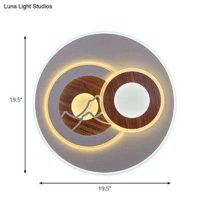 DecorBites™ DecorBites™ Sleek Acrylic LED Flush Mount Ceiling Light for Corridors, Contemporary White Design