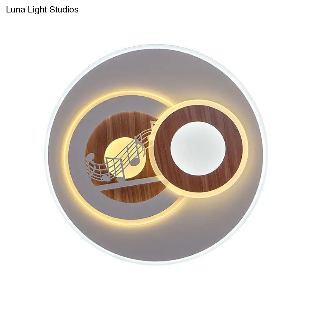 DecorBites™ DecorBites™ Sleek Acrylic LED Flush Mount Ceiling Light for Corridors, Contemporary White Design