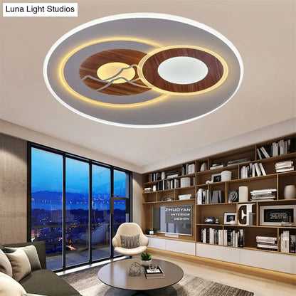 DecorBites™ DecorBites™ Sleek Acrylic LED Flush Mount Ceiling Light for Corridors, Contemporary White Design