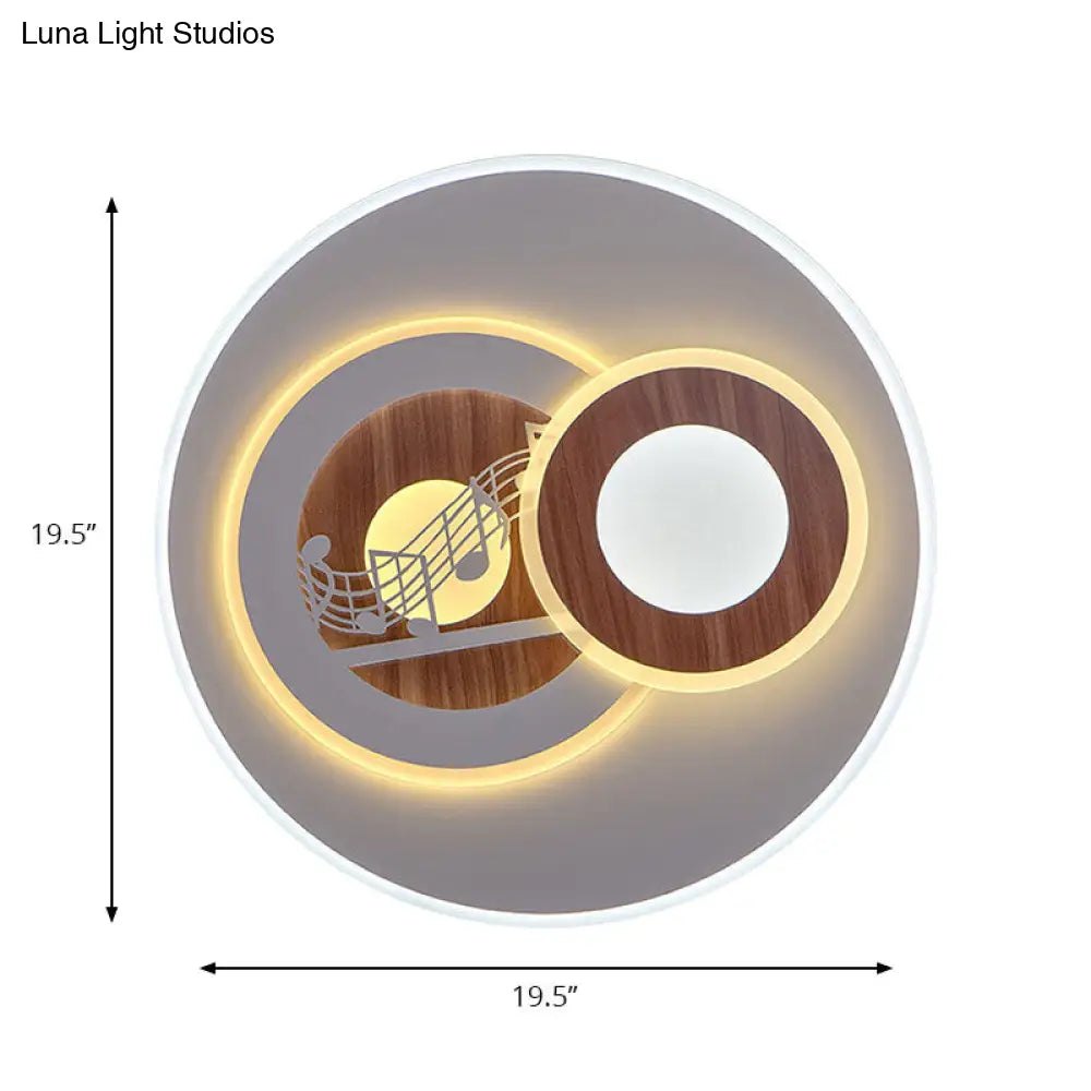 DecorBites™ DecorBites™ Sleek Acrylic LED Flush Mount Ceiling Light for Corridors, Contemporary White Design