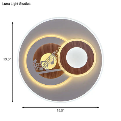 DecorBites™ DecorBites™ Sleek Acrylic LED Flush Mount Ceiling Light for Corridors, Contemporary White Design