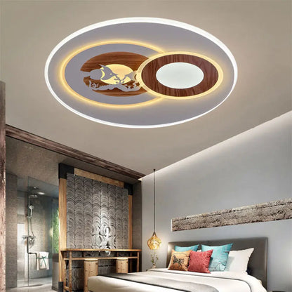 DecorBites™ DecorBites™ Sleek Acrylic LED Flush Mount Ceiling Light for Corridors, Contemporary White Design