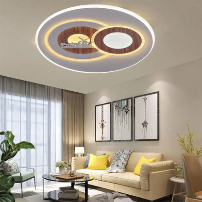 DecorBites™ DecorBites™ Sleek Acrylic LED Flush Mount Ceiling Light for Corridors, Contemporary White Design