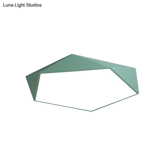 DecorBites™ DecorBites™ Sleek Acrylic Pentagon LED Flush Mount Ceiling Light with Nordic Design for Bathrooms