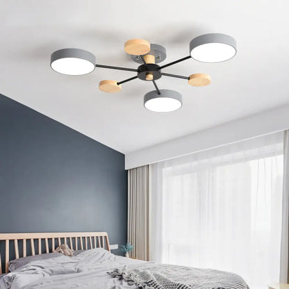 DecorBites™ DecorBites™ Sleek Acrylic Semi Flush Mount Ceiling Light for Bedroom with Branching Design